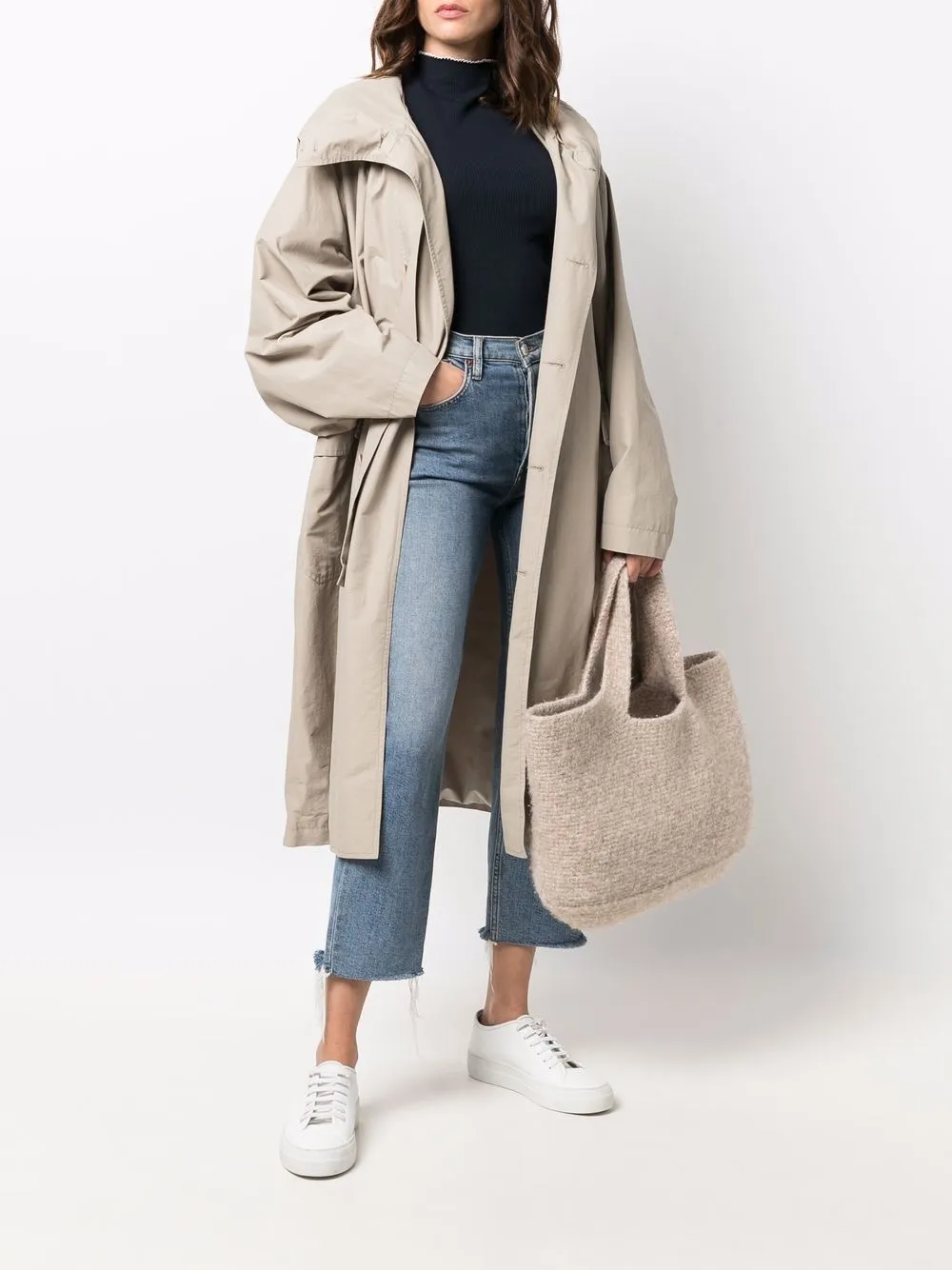 фото Tommy hilfiger топ с высоким воротником и длинными рукавами