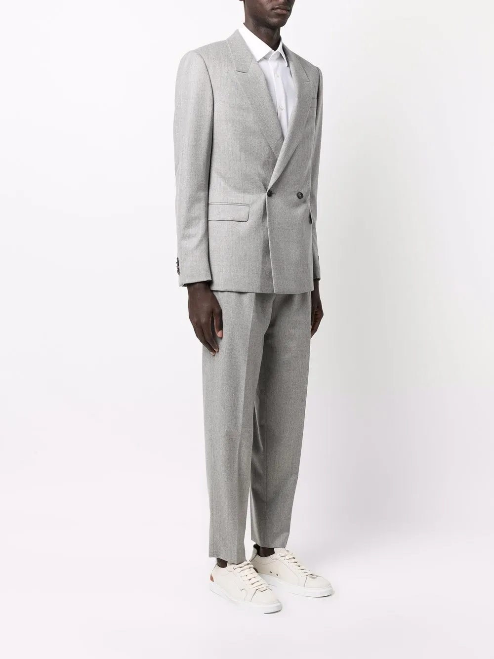фото Ermenegildo zegna шерстяной костюм с двубортным пиджаком