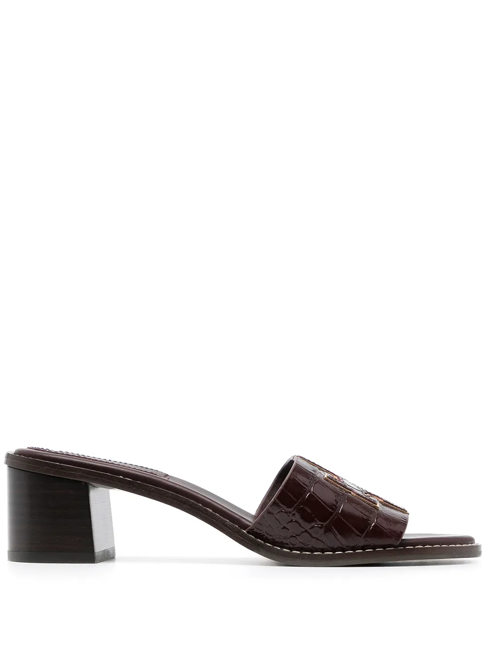 фото Tory burch босоножки с нашивкой-логотипом