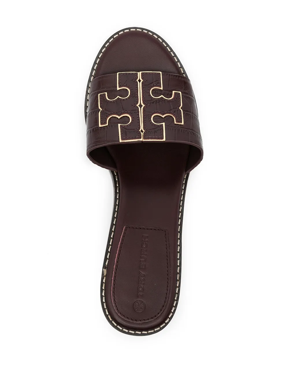 фото Tory burch босоножки с нашивкой-логотипом