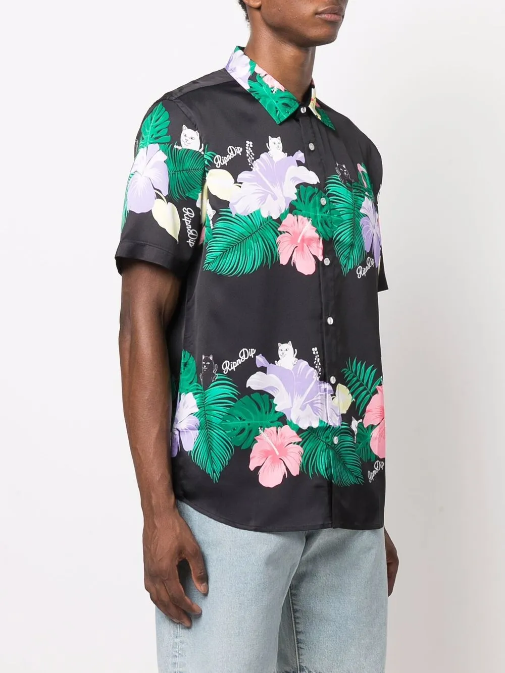 фото Ripndip рубашка с короткими рукавами и цветочным принтом