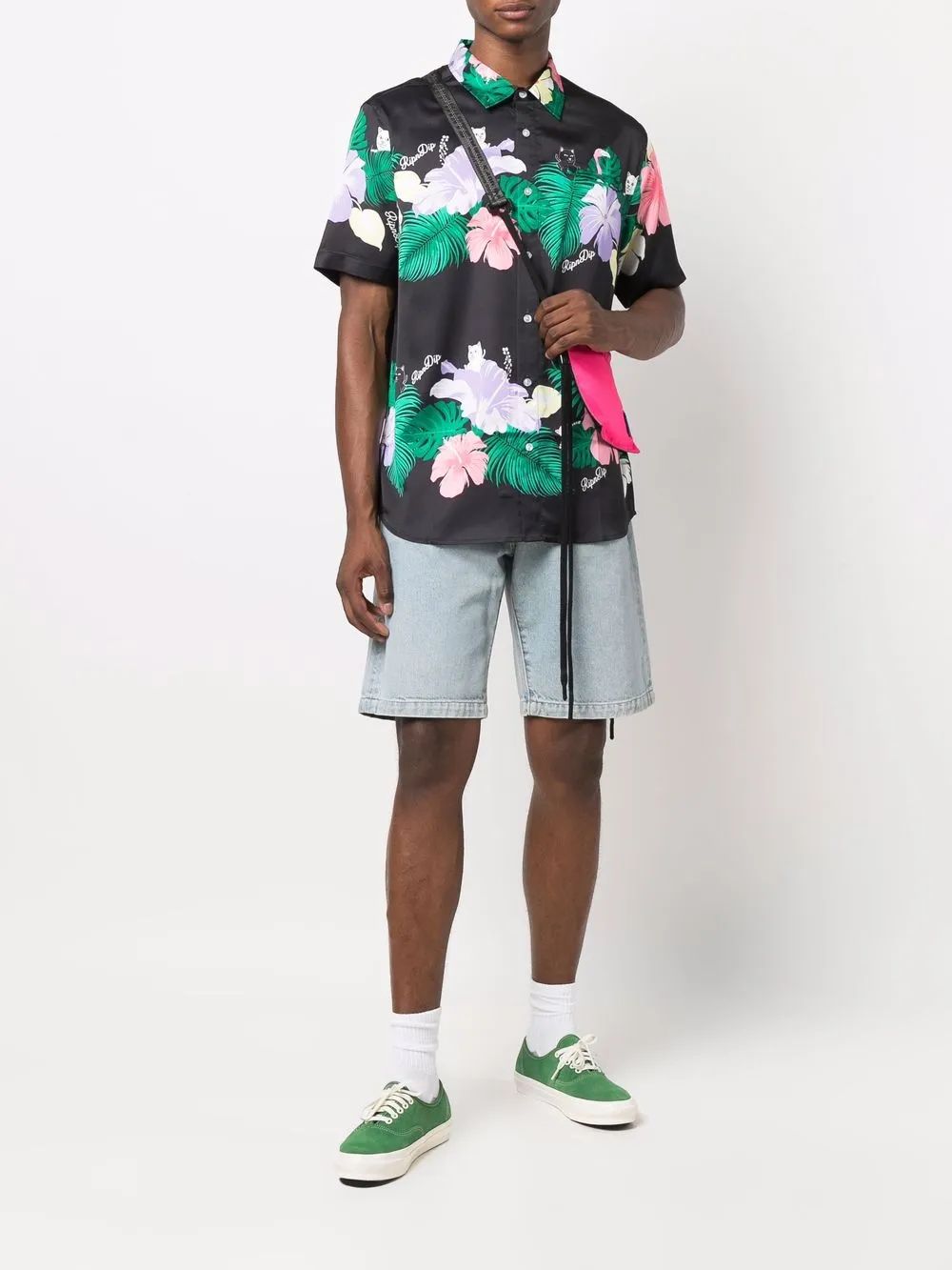 фото Ripndip рубашка с короткими рукавами и цветочным принтом