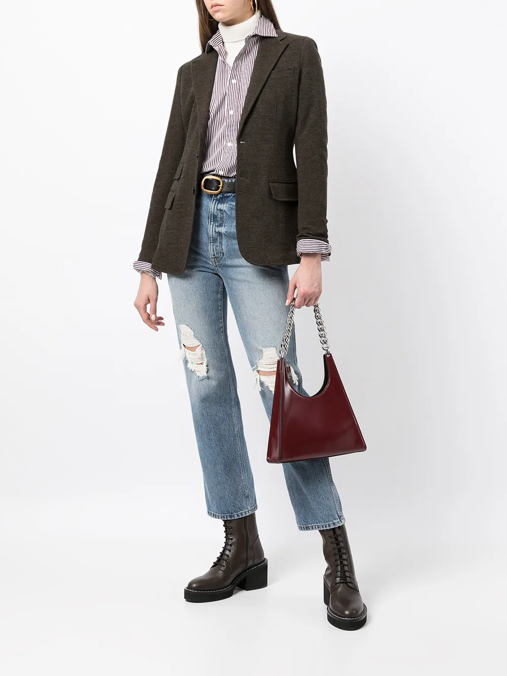 фото Polo ralph lauren полосатая рубашка georgia с длинными рукавами