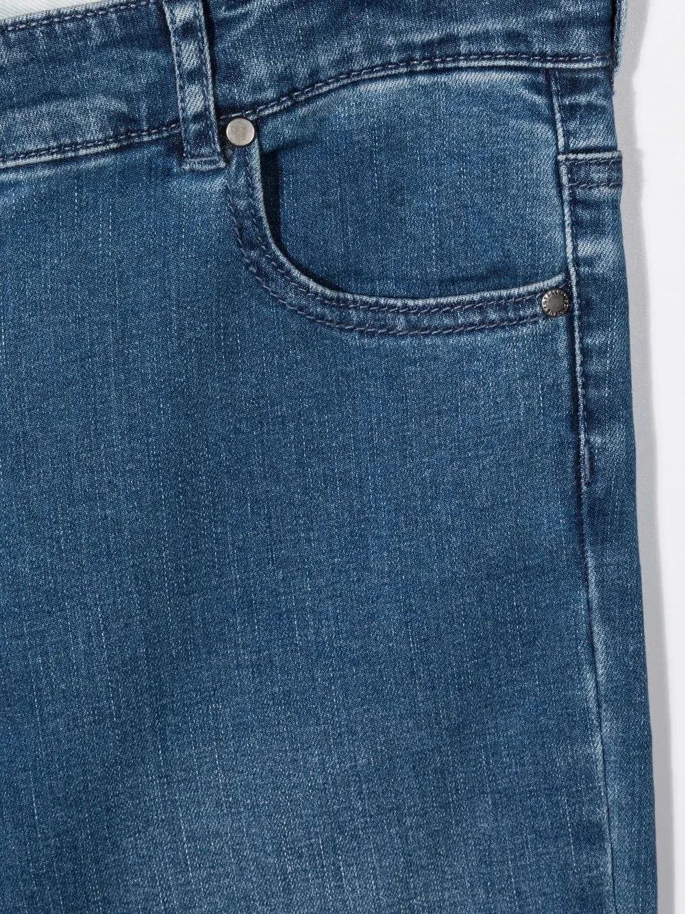 фото Stella mccartney kids расклешенные джинсы из органического хлопка