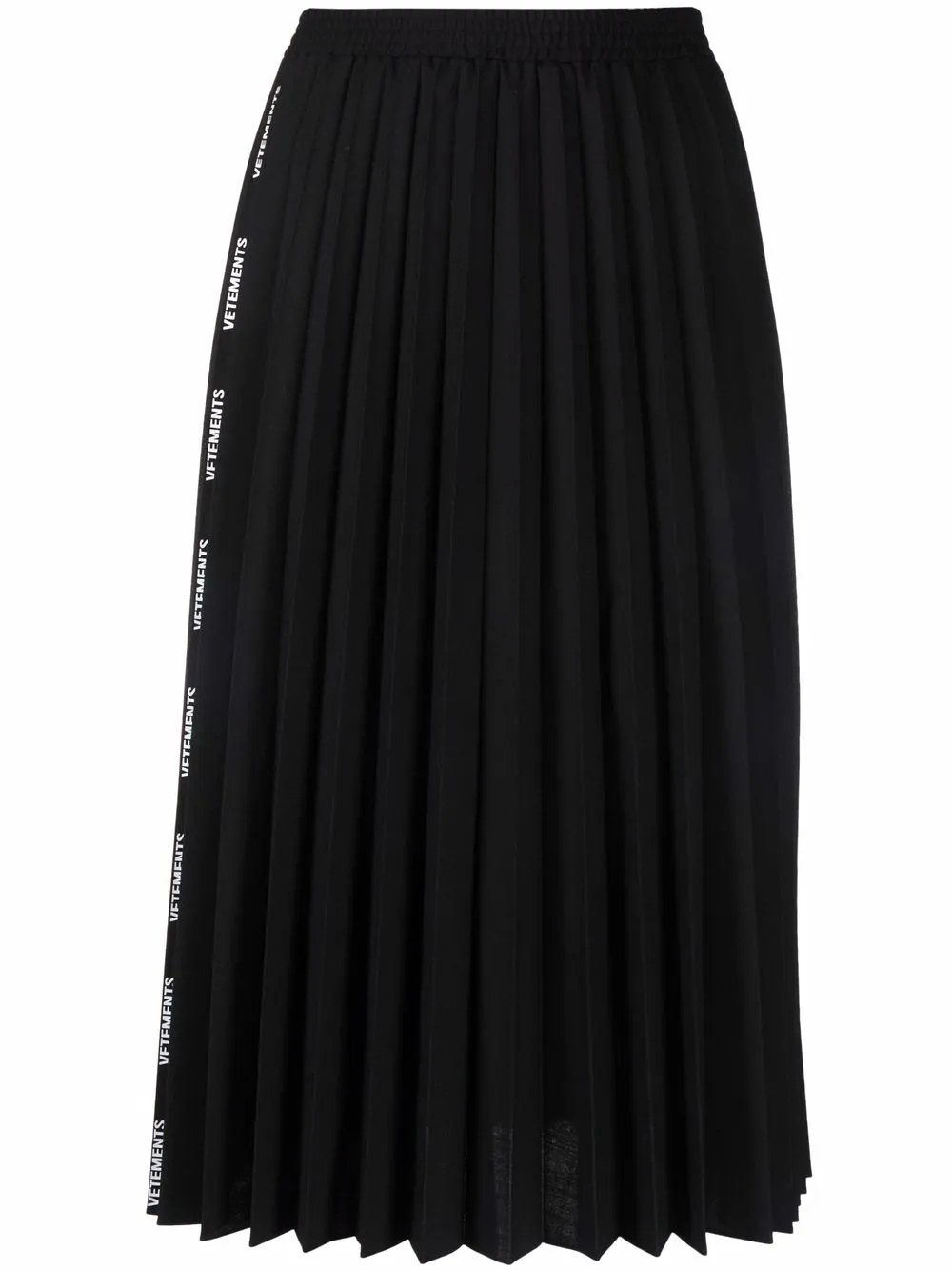 фото Vetements плиссированная юбка с логотипом