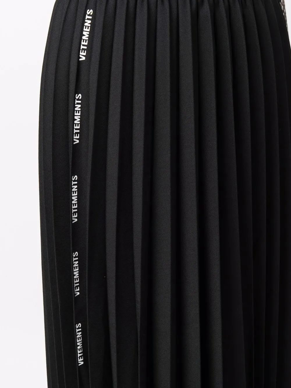 фото Vetements плиссированная юбка с логотипом