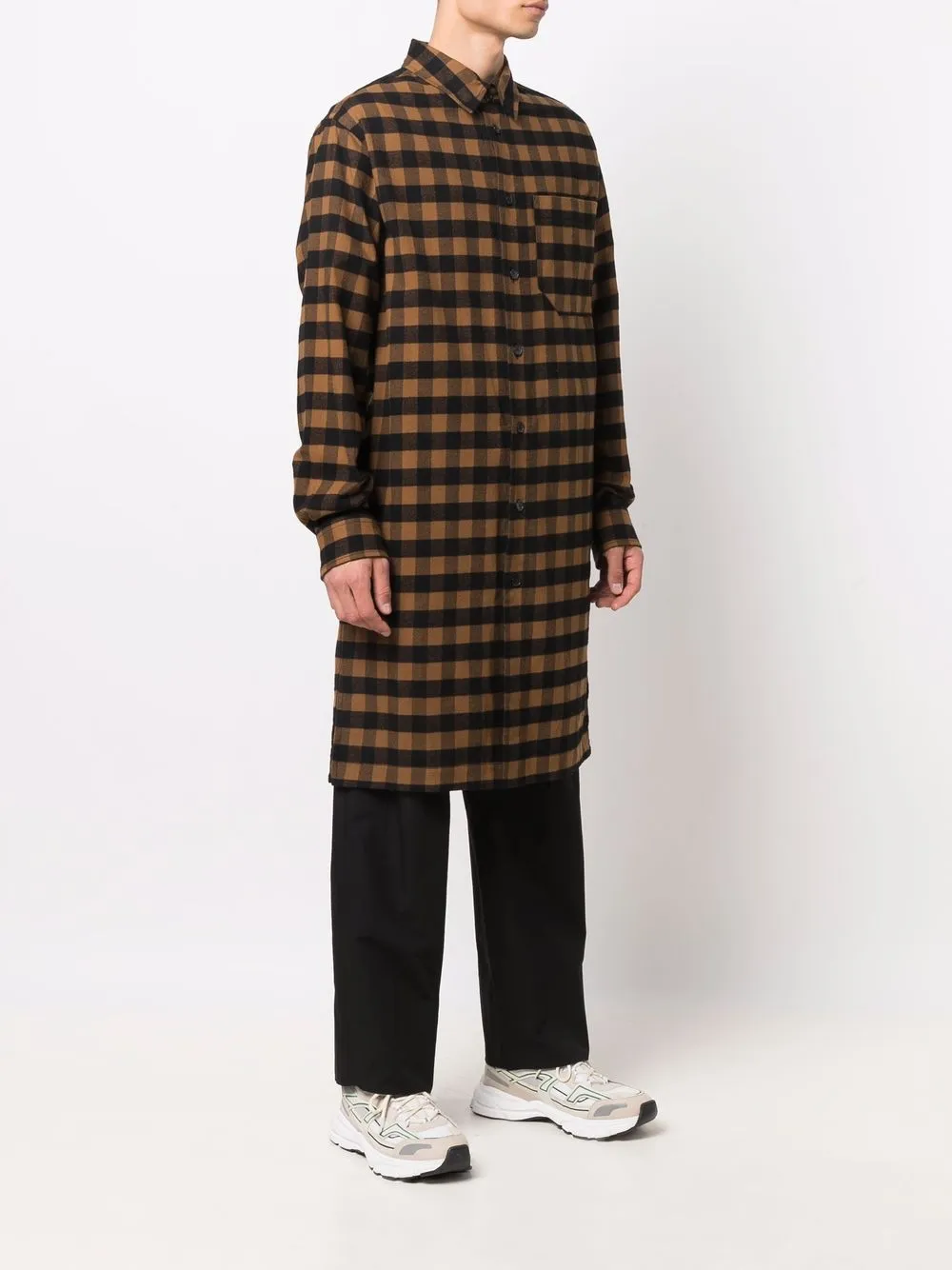 фото Kenzo длинная рубашка в клетку