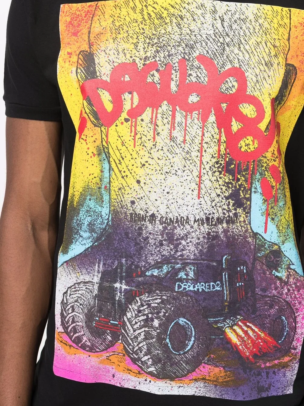 фото Dsquared2 футболка с графичным принтом