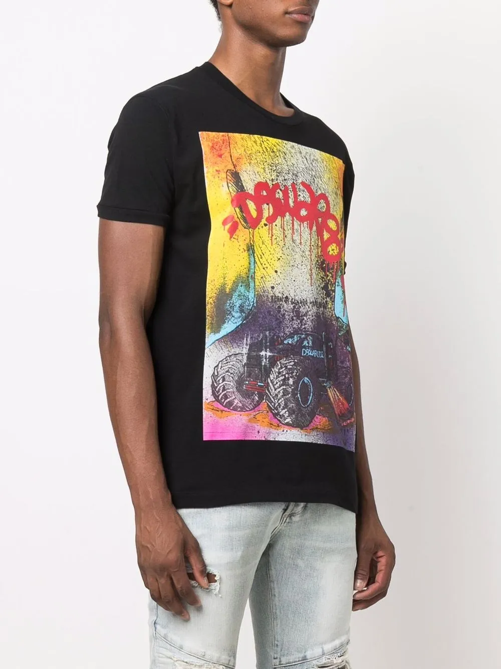 фото Dsquared2 футболка с графичным принтом
