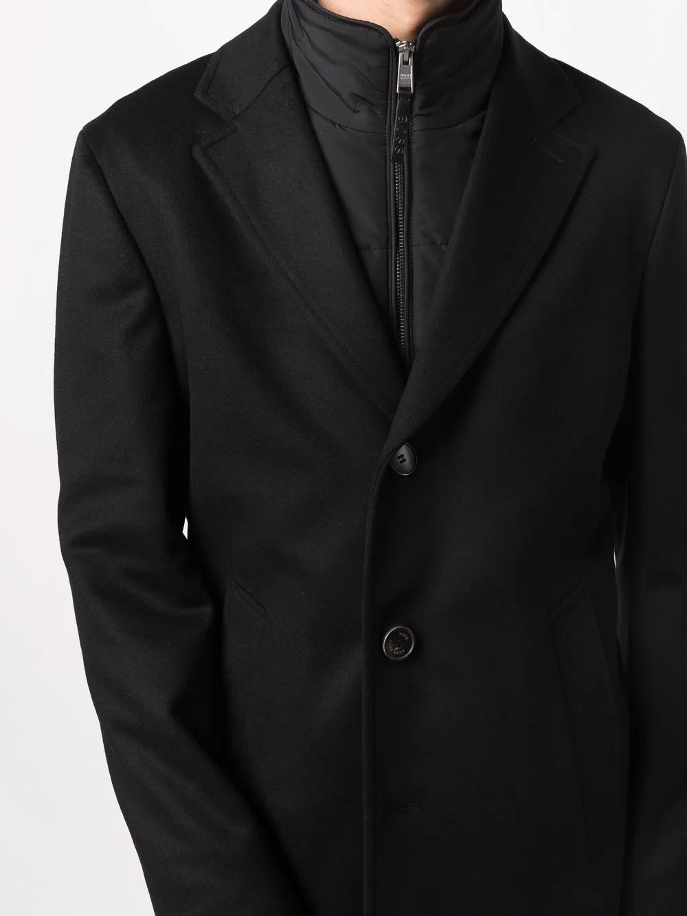 фото Boss hugo boss однобортное пальто
