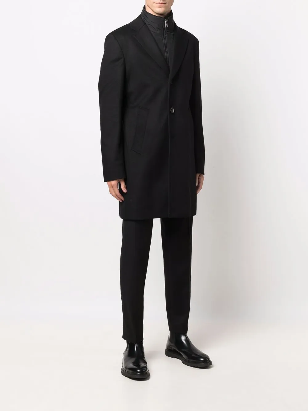 фото Boss hugo boss однобортное пальто