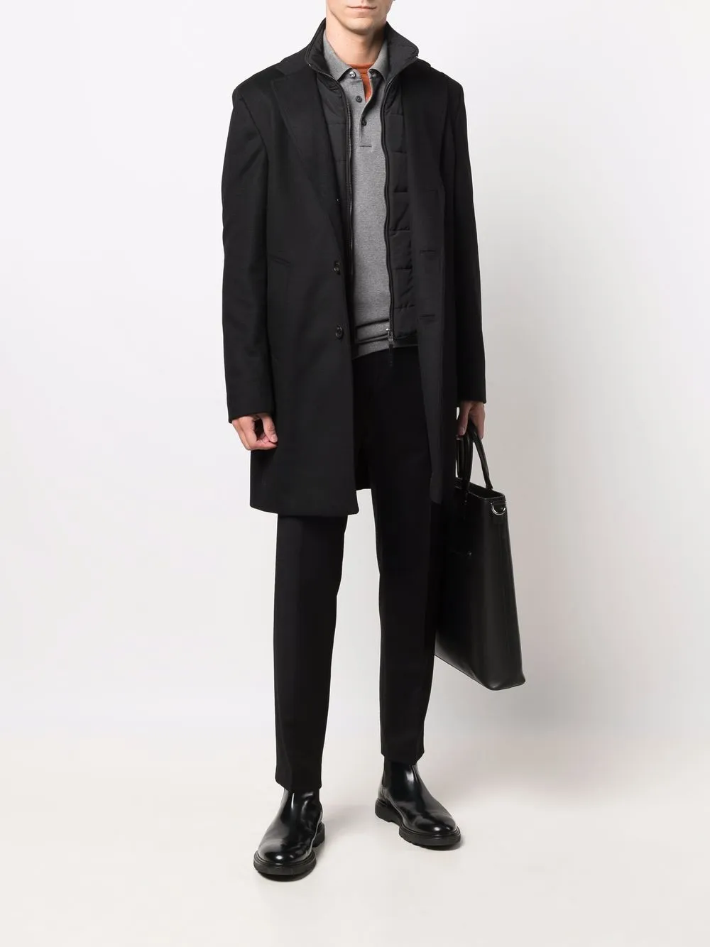 фото Boss hugo boss однобортное пальто