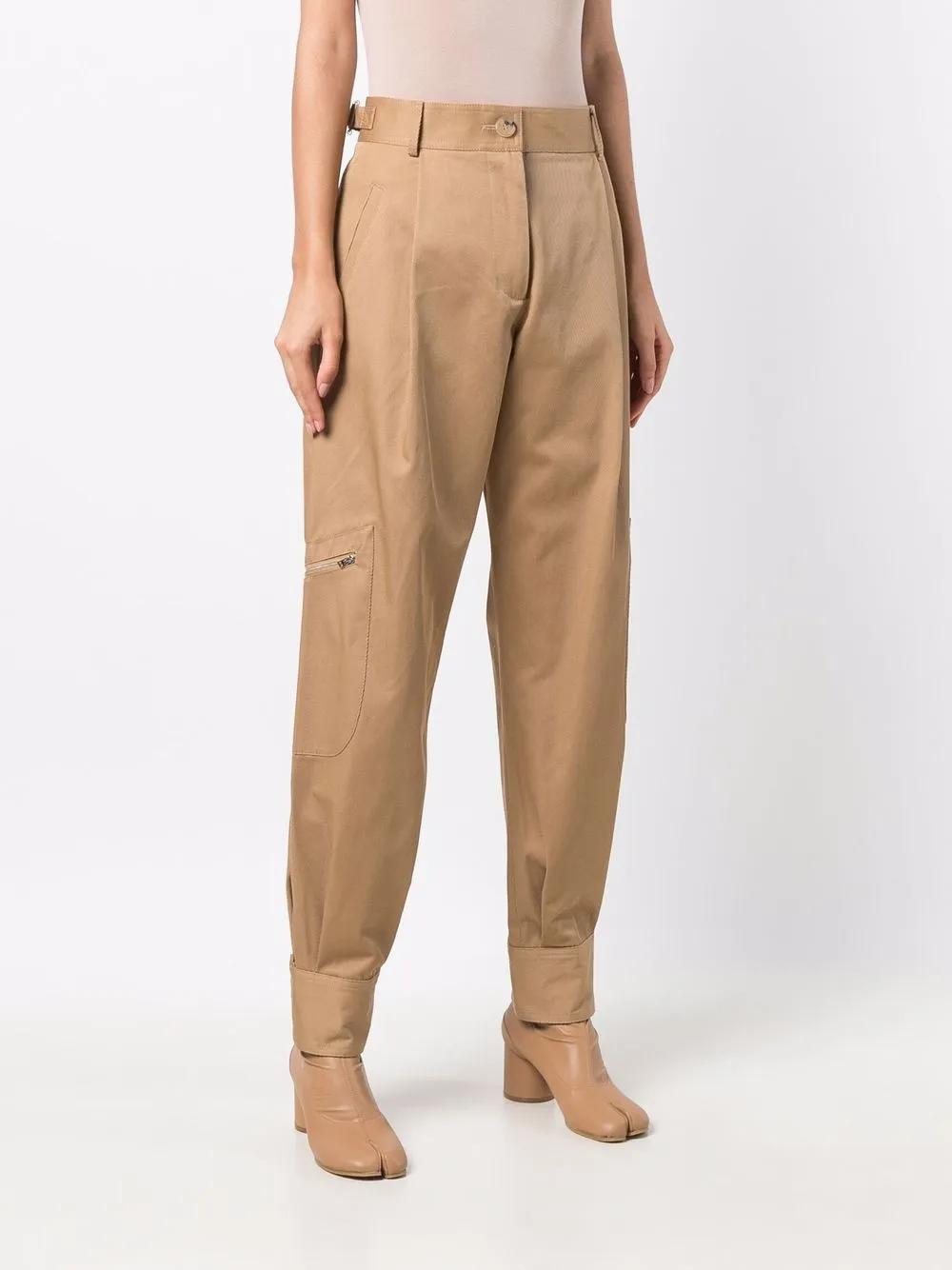фото Jw anderson брюки карго с завышенной талией