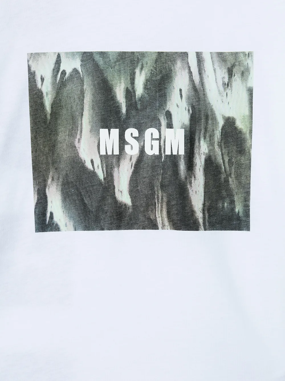фото Msgm kids футболка с логотипом