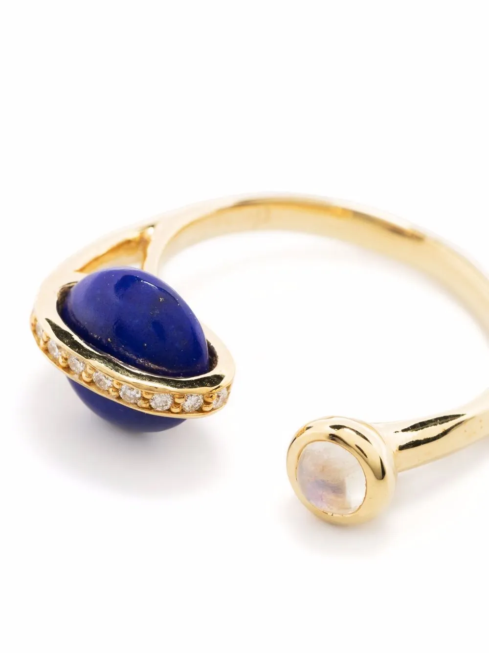 фото Pamela love кольцо comet gravitation из желтого золота