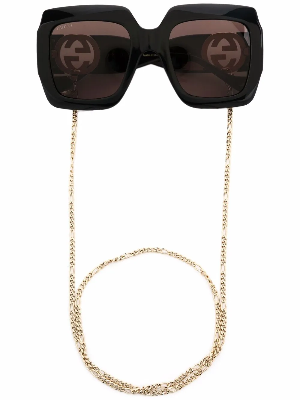 фото Gucci eyewear солнцезащитные очки в квадратной оправе