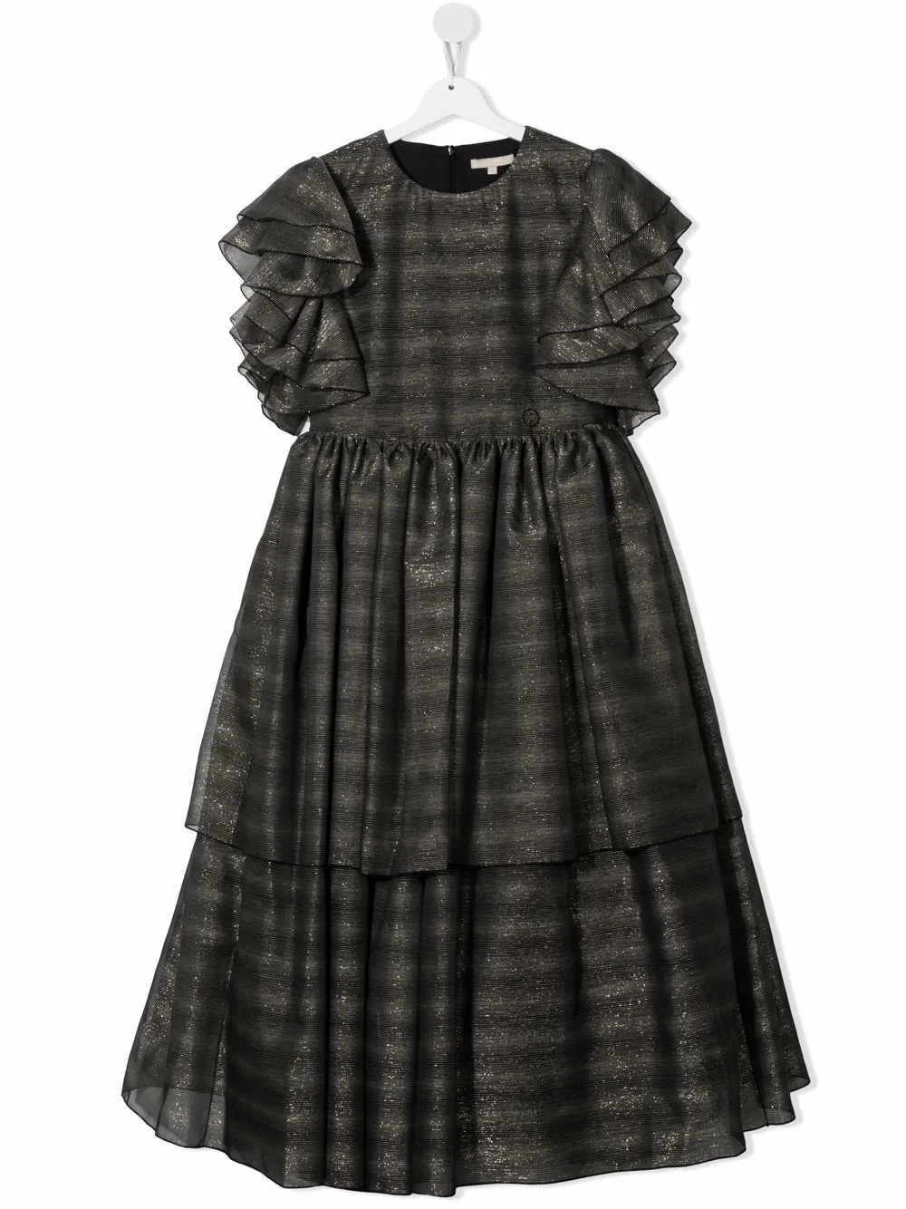 фото Elie saab junior платье в полоску с оборками