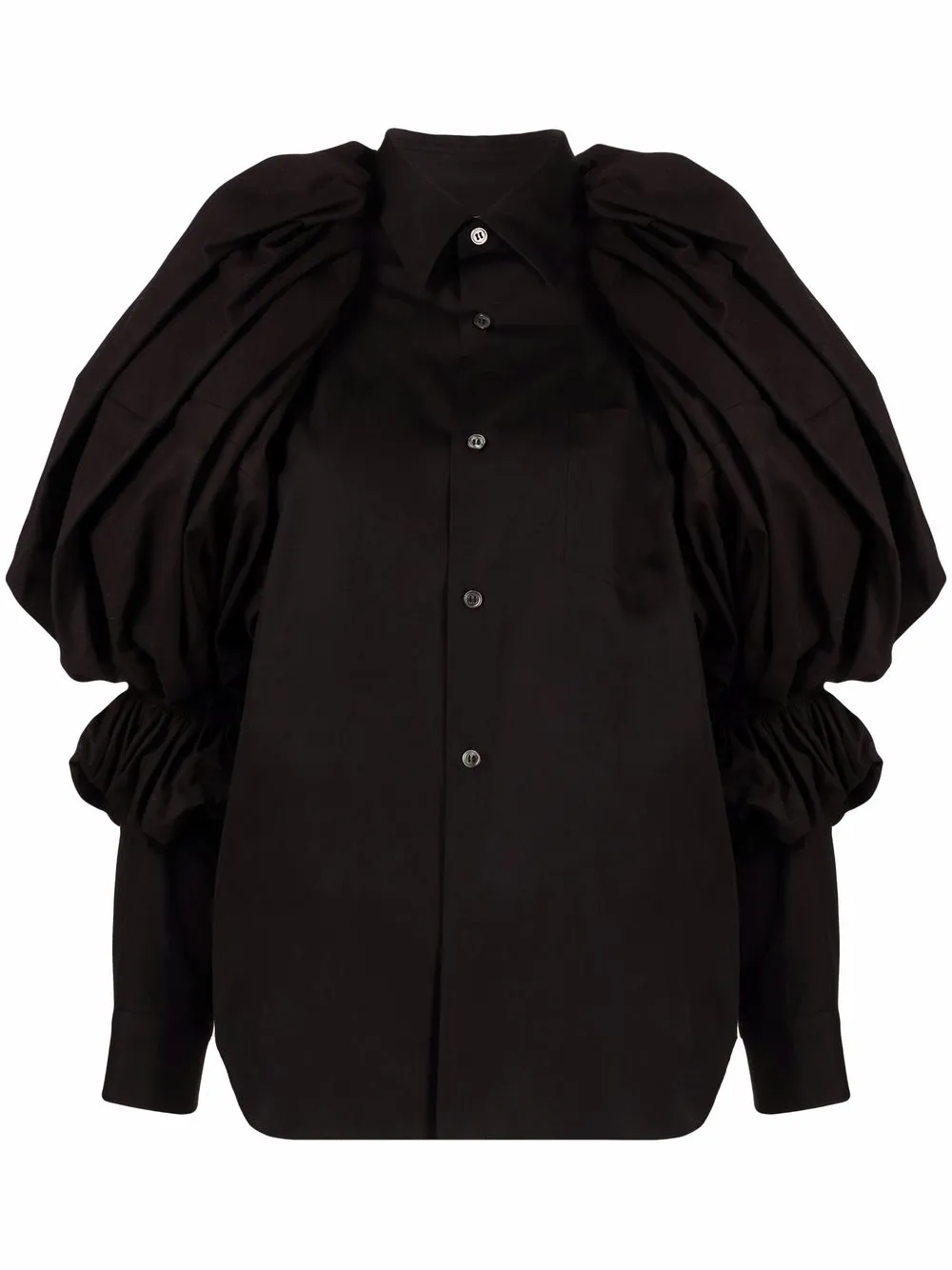 фото Comme des garçons рубашка с объемными рукавами