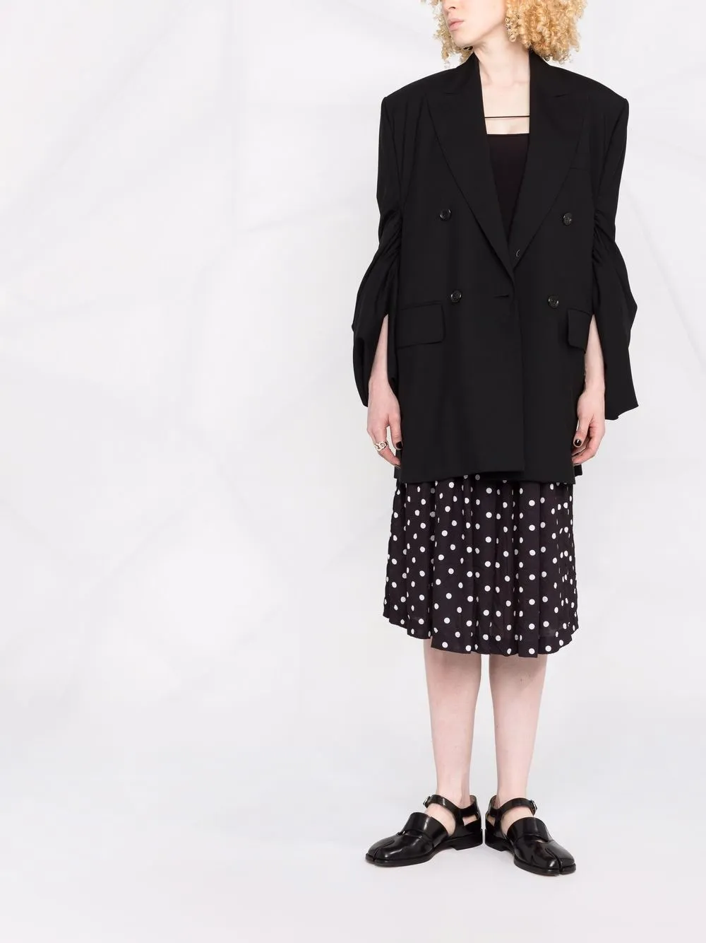 фото Comme des garçons comme des garçons юбка миди в горох