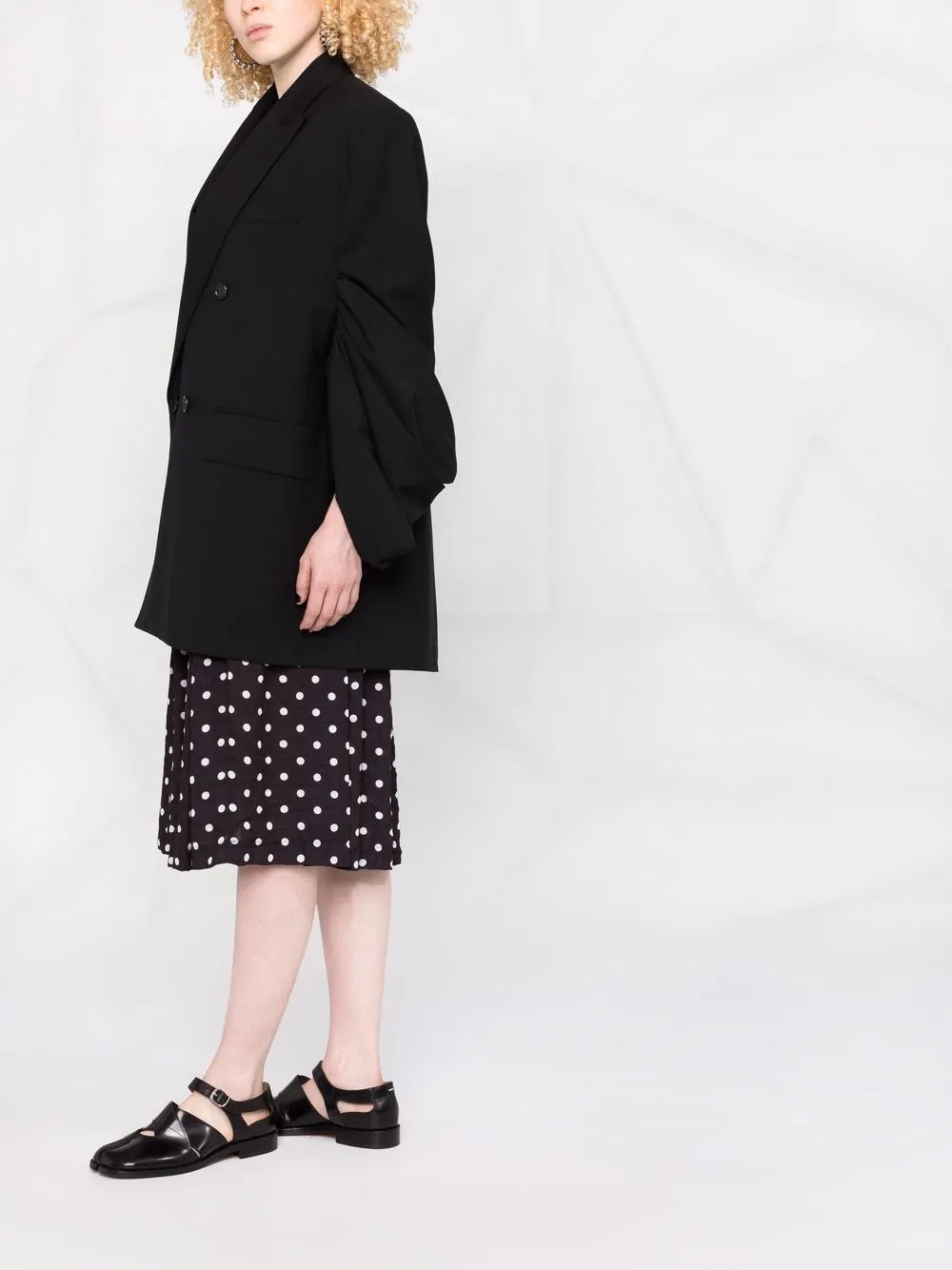 фото Comme des garçons comme des garçons юбка миди в горох