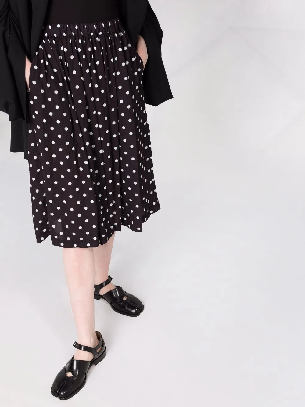 фото Comme des garçons comme des garçons юбка миди в горох
