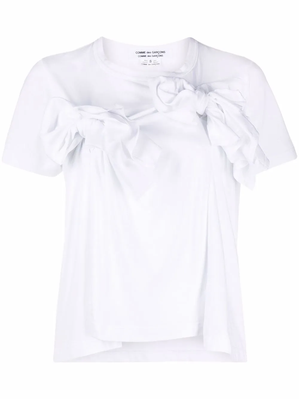 фото Comme des garçons comme des garçons футболка с бантом
