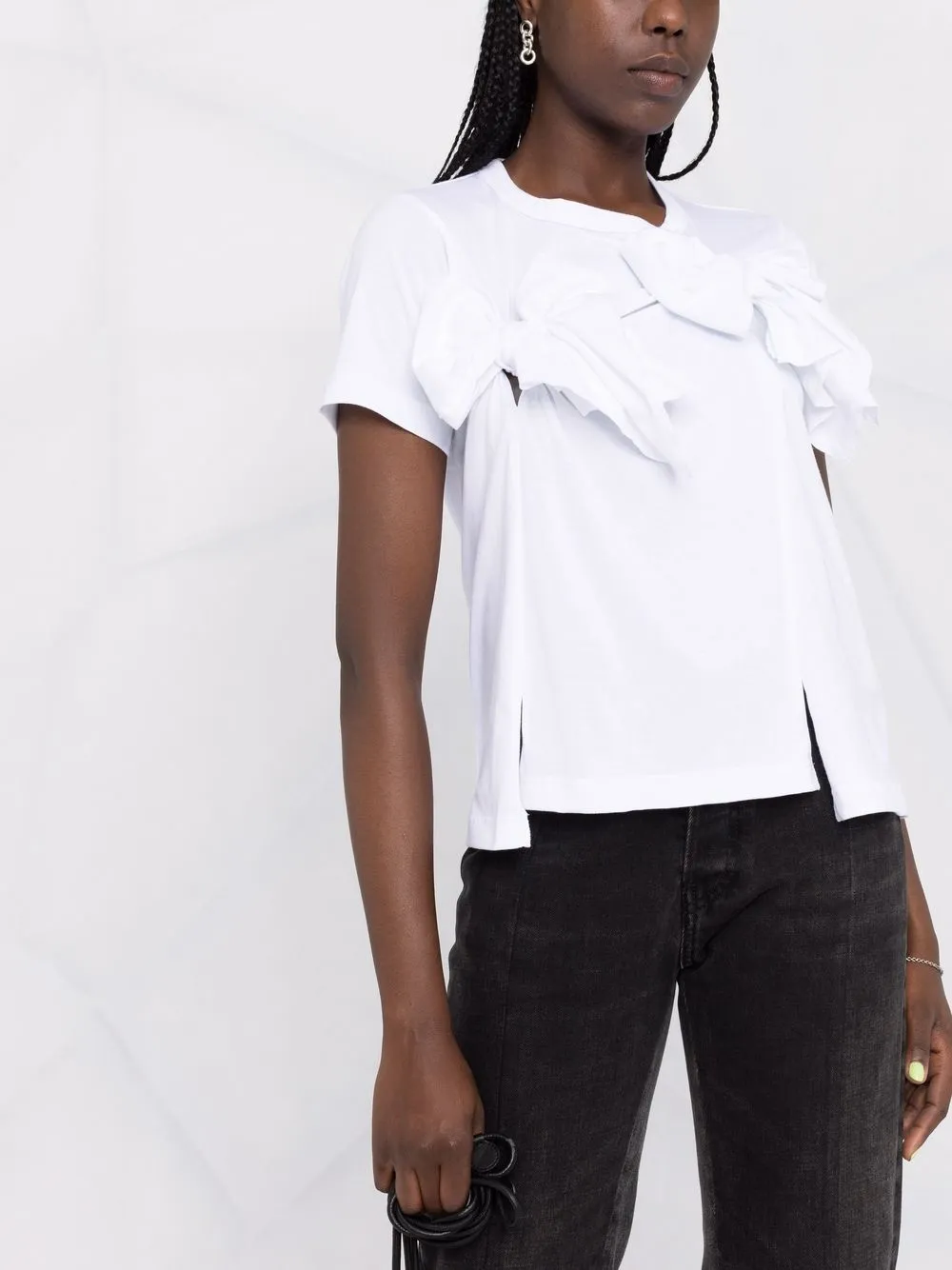 фото Comme des garçons comme des garçons футболка с бантом