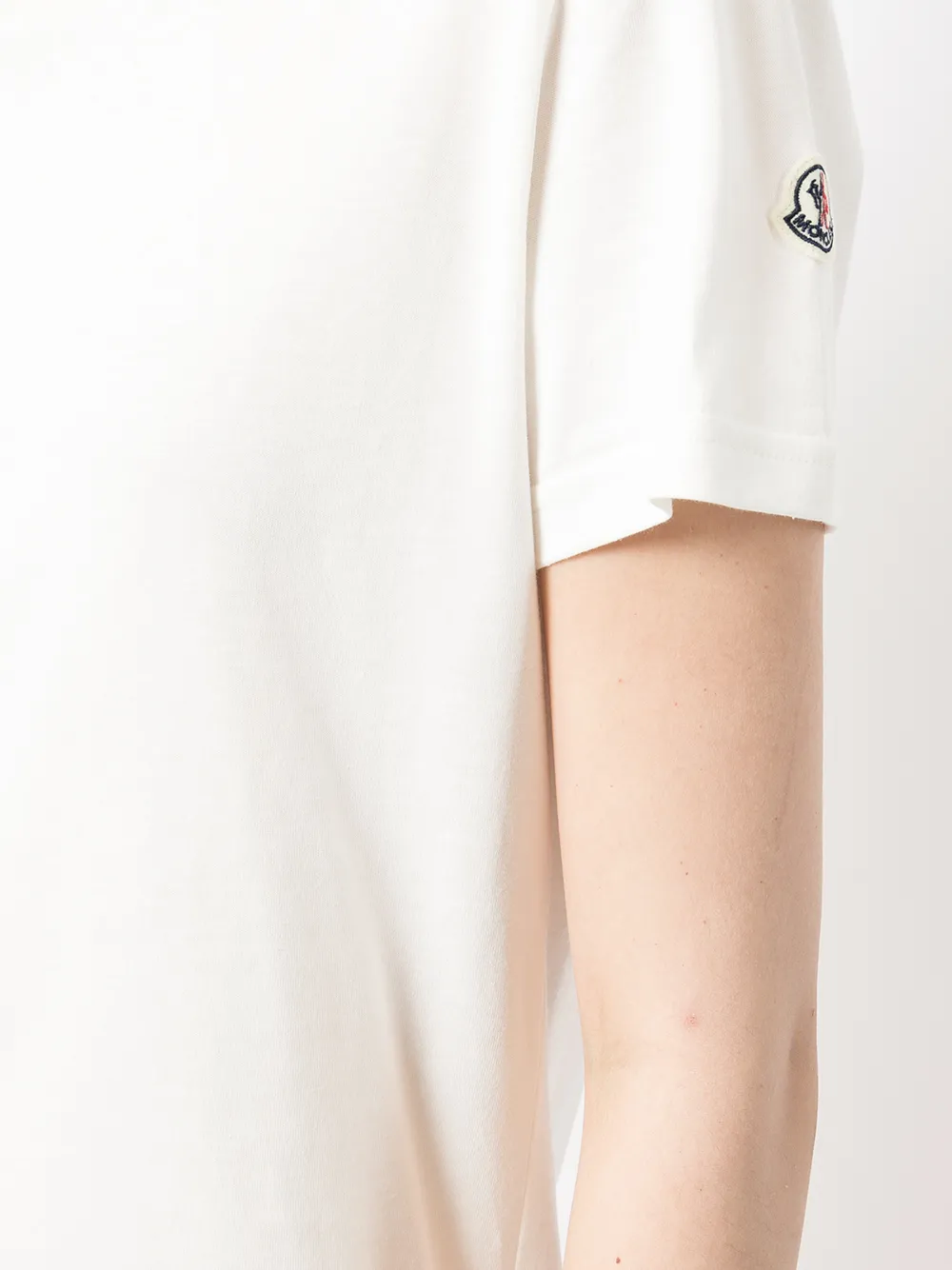 фото Moncler футболка с нашивкой-логотипом