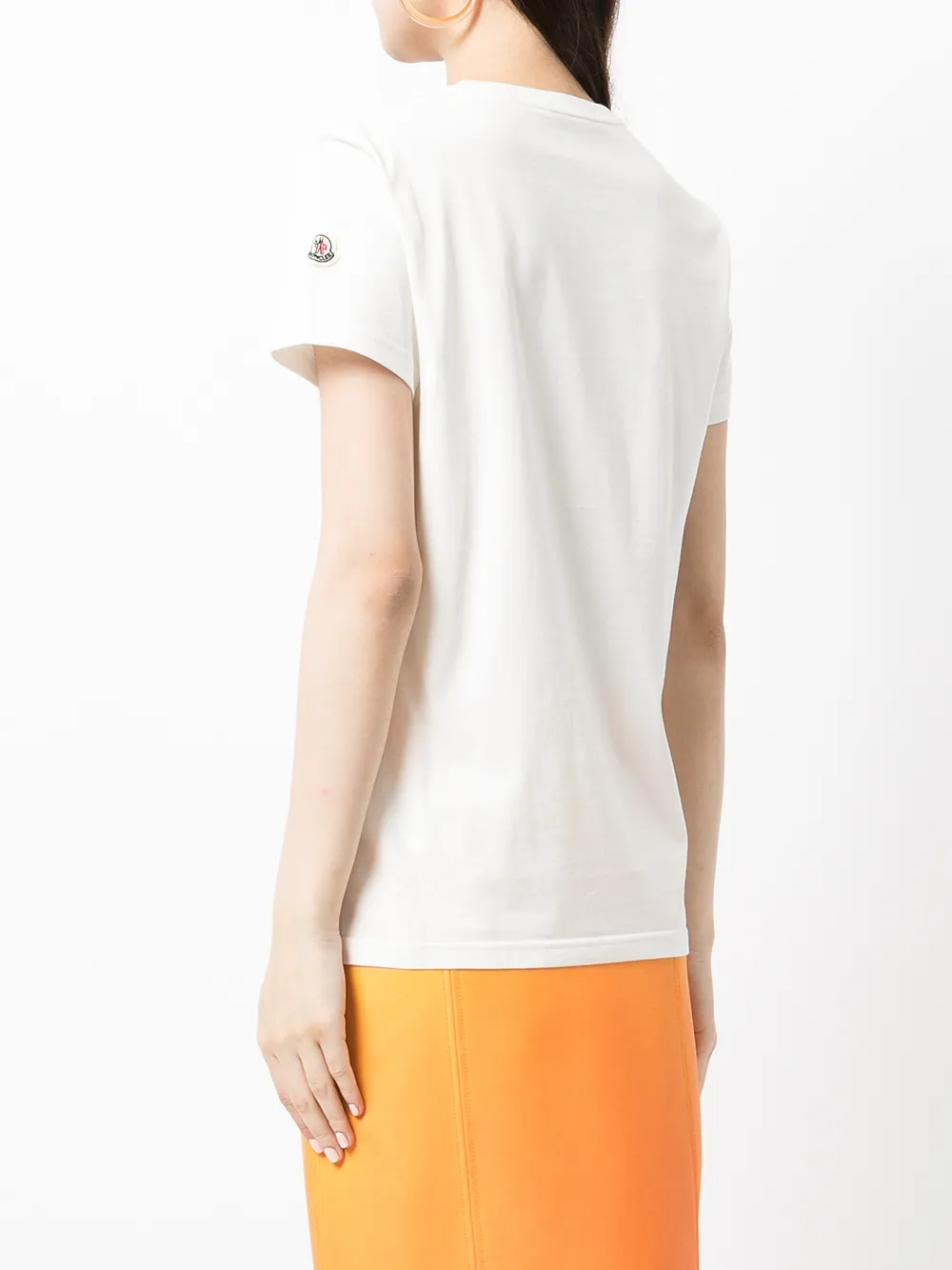 фото Moncler футболка с нашивкой-логотипом