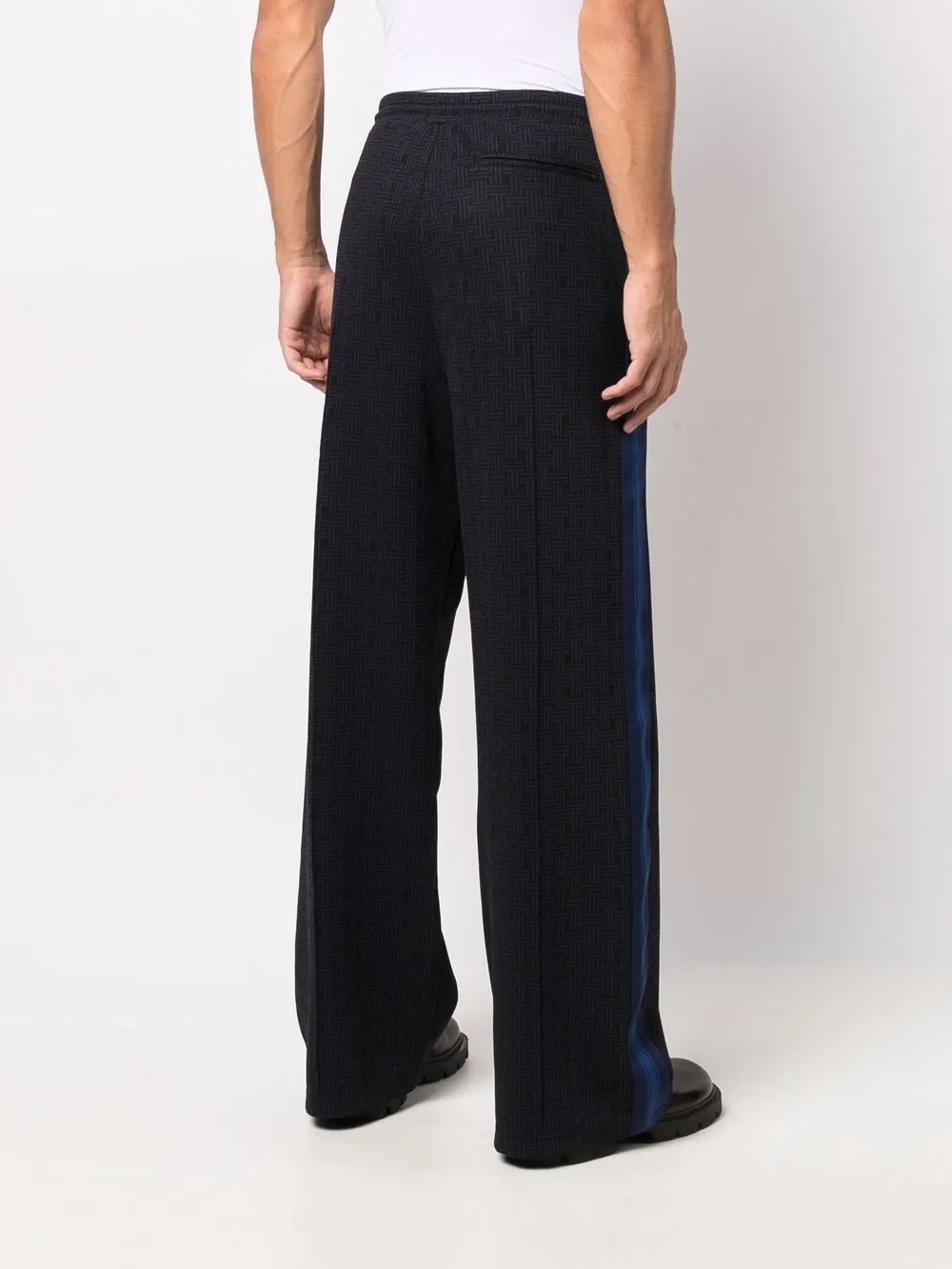 фото Lanvin широкие брюки с монограммой