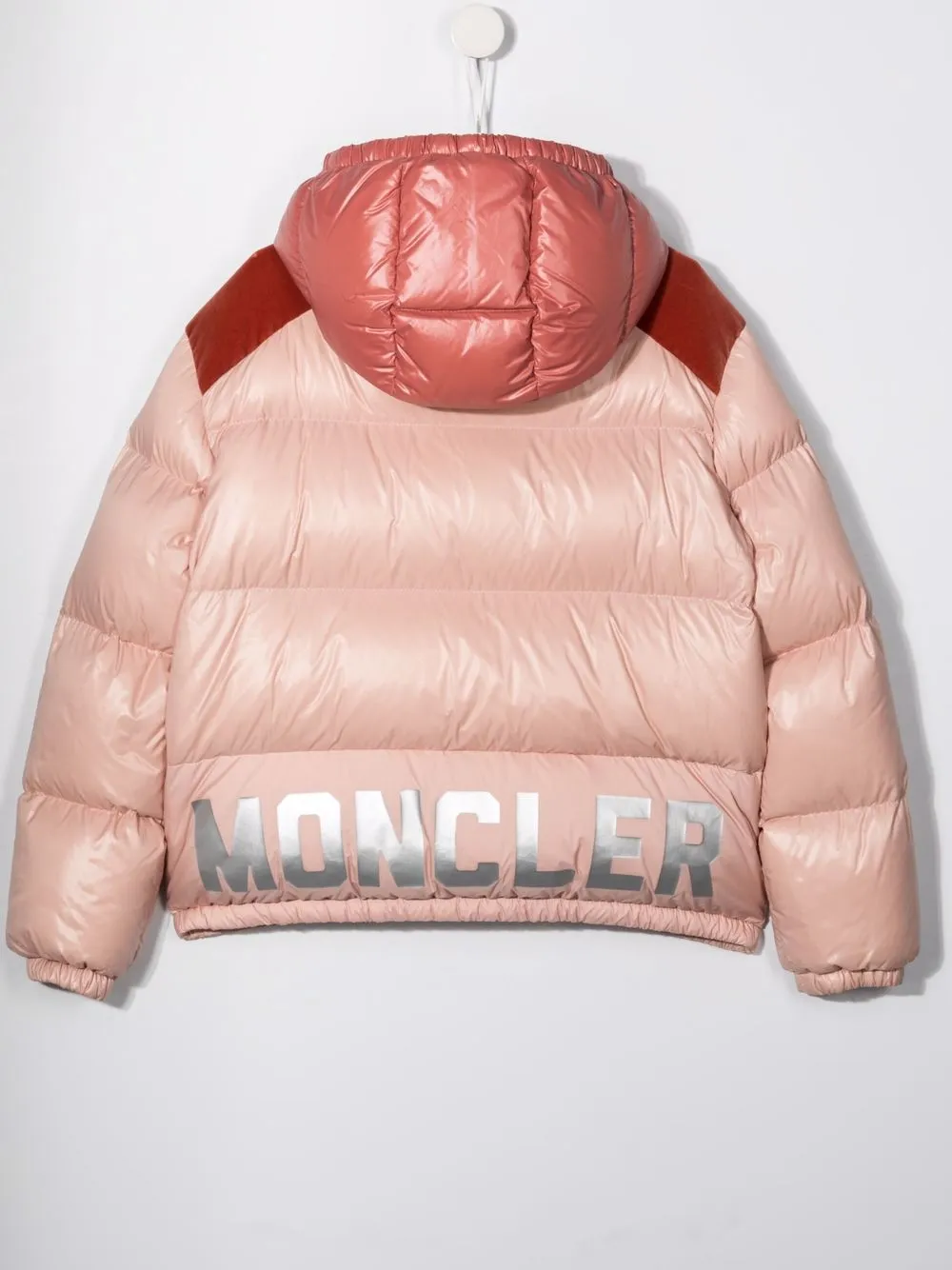 фото Moncler enfant пуховик в стиле колор-блок