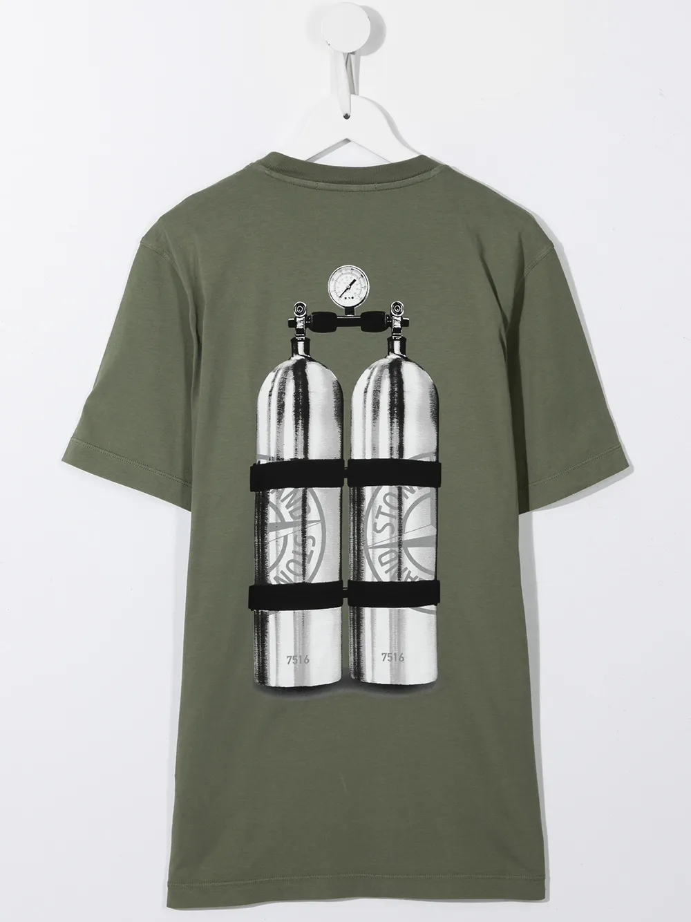 фото Stone island junior футболка с графичным принтом
