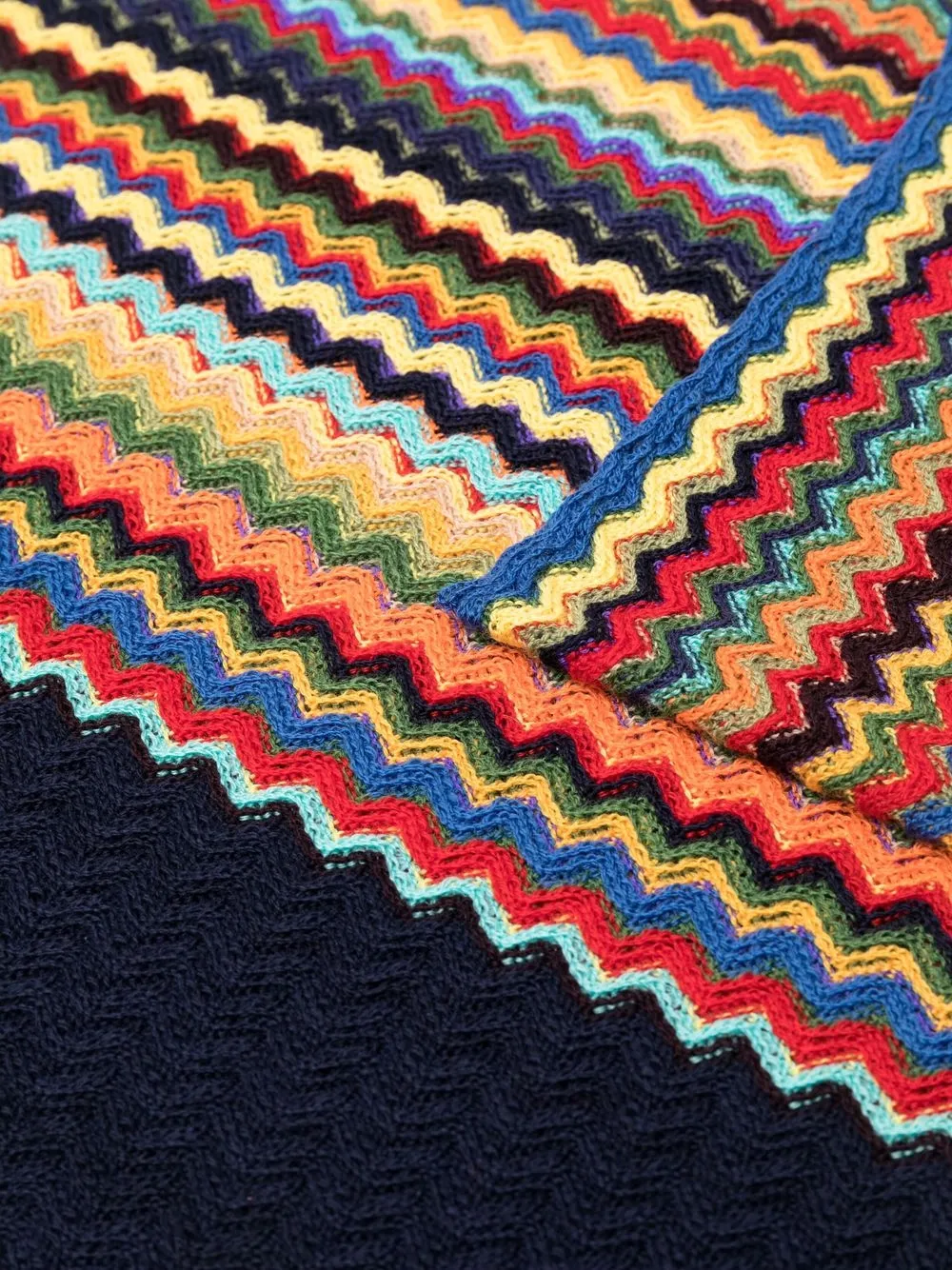 фото Missoni шерстяной шарф с узором зигзаг