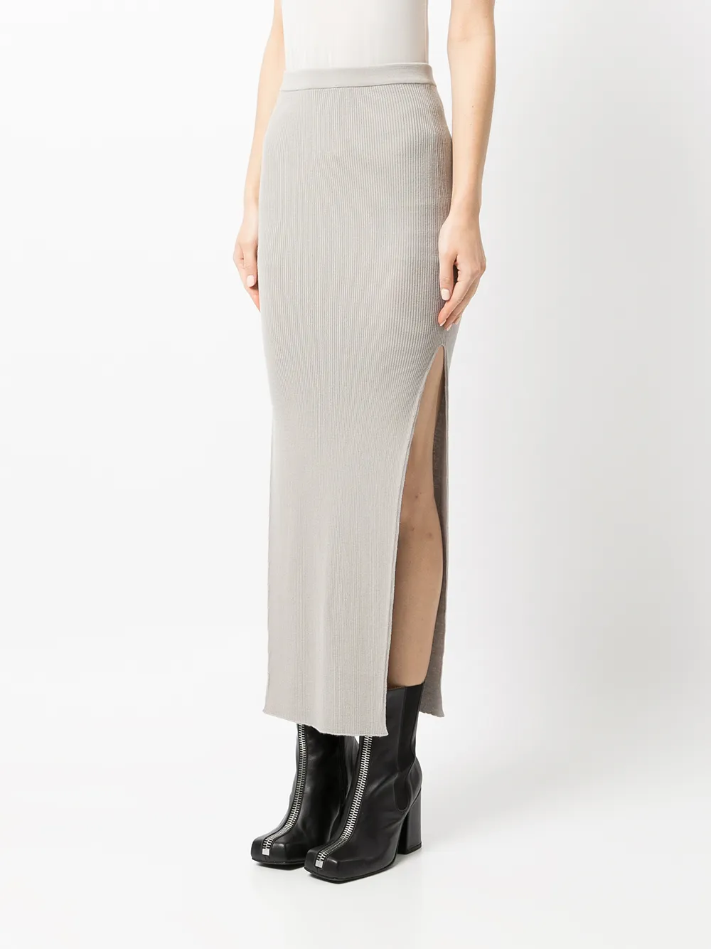 фото Rick owens drkshdw юбка-карандаш в рубчик
