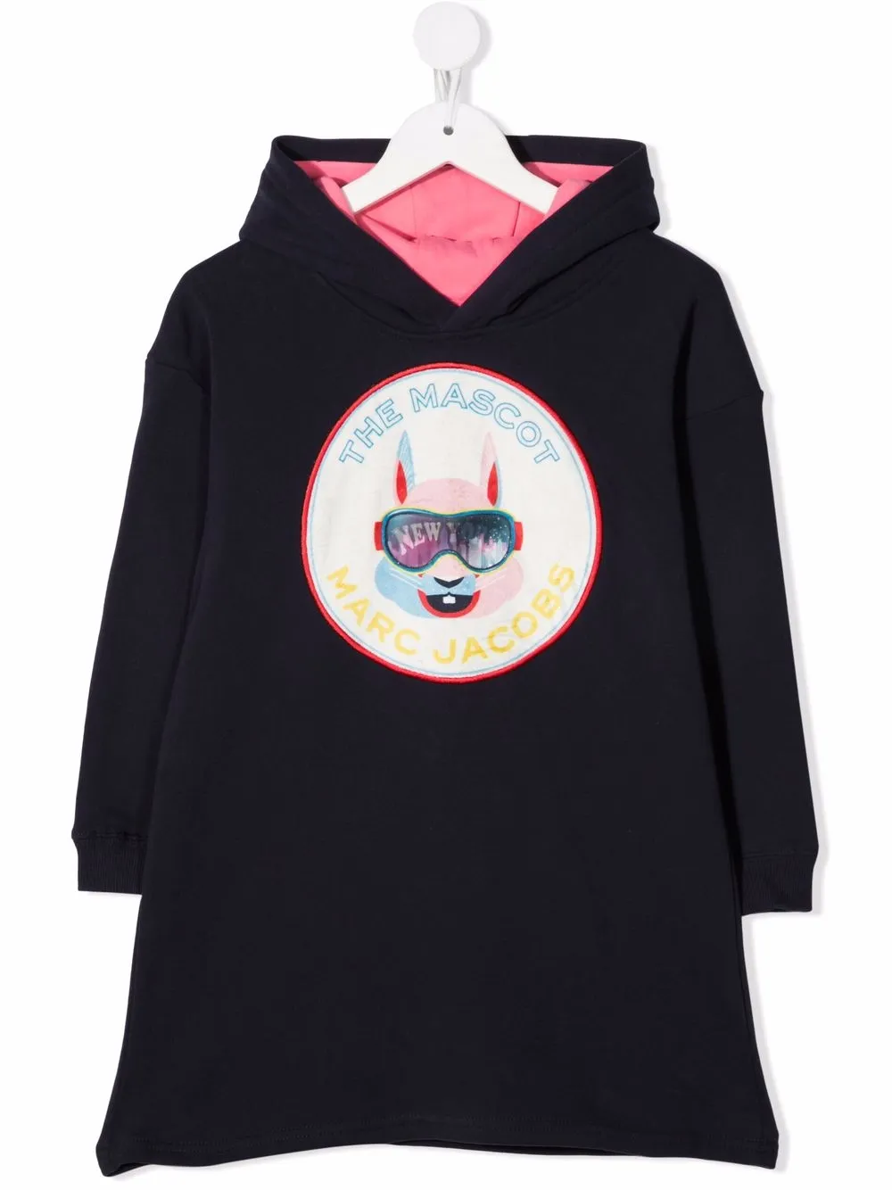 фото The marc jacobs kids платье с капюшоном и нашивкой-логотипом