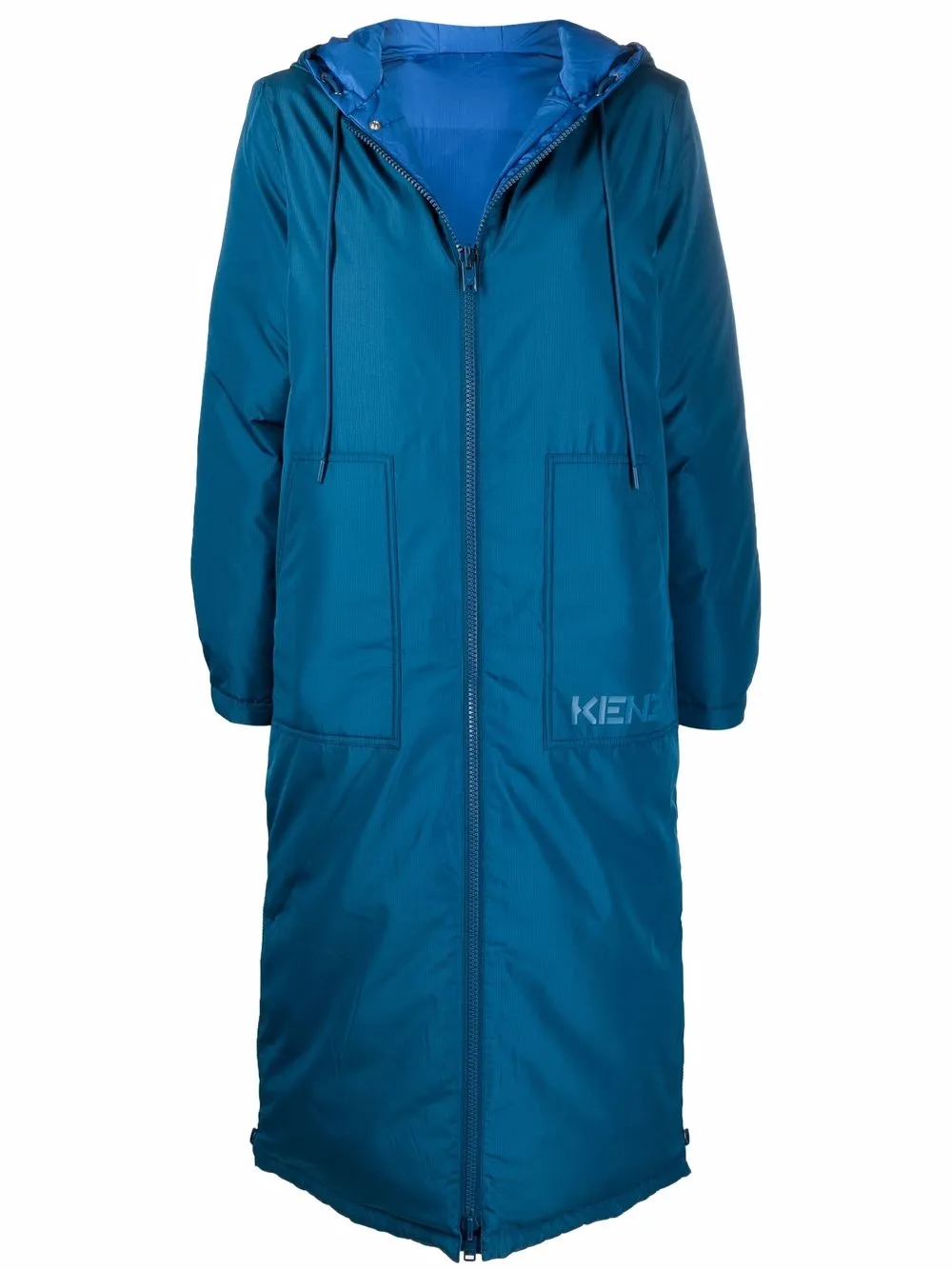 фото Kenzo двусторонняя парка с капюшоном