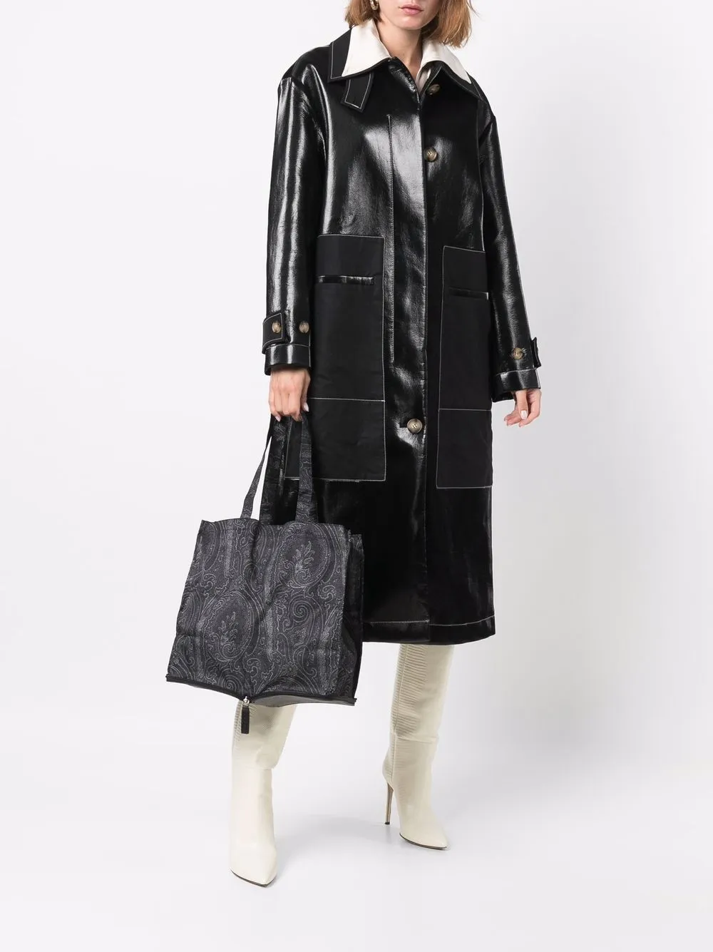 фото Etro сумка-тоут с принтом пейсли