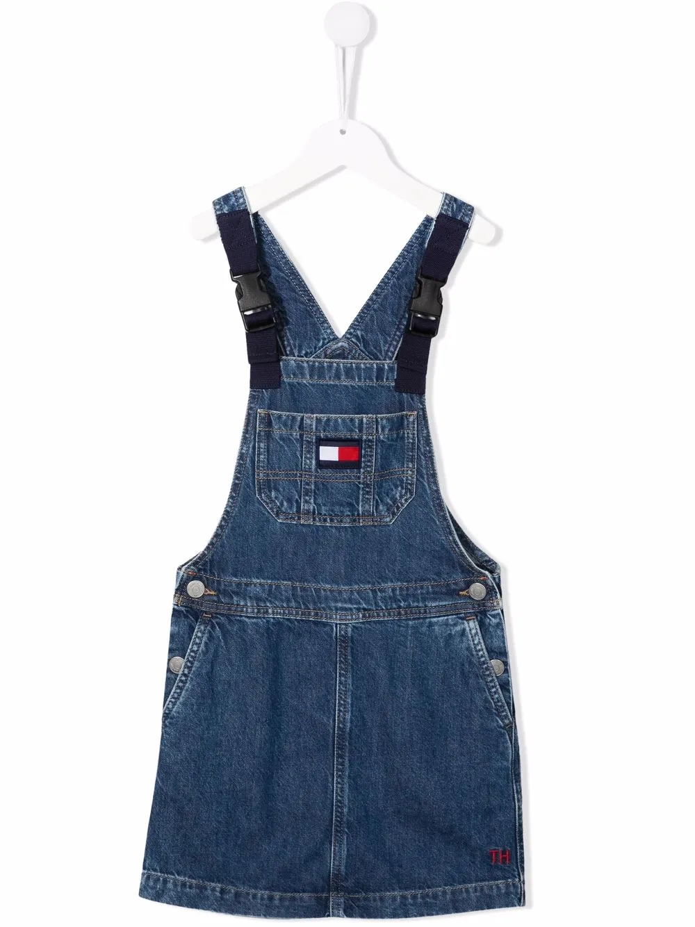 фото Tommy hilfiger junior джинсовое платье с нашивкой-логотипом