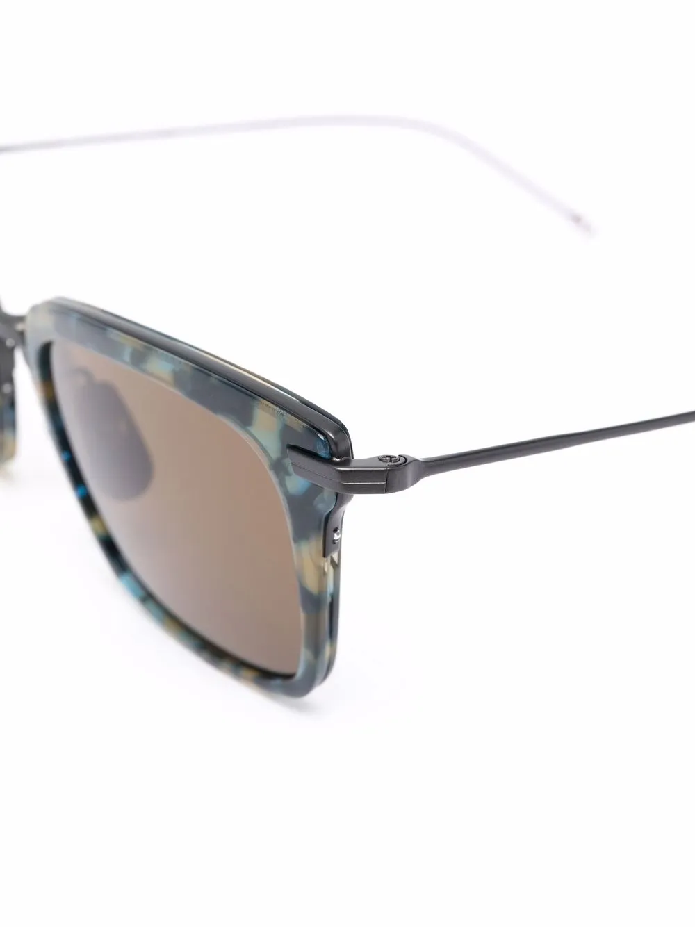 фото Thom browne eyewear солнцезащитные очки в оправе черепаховой расцветки