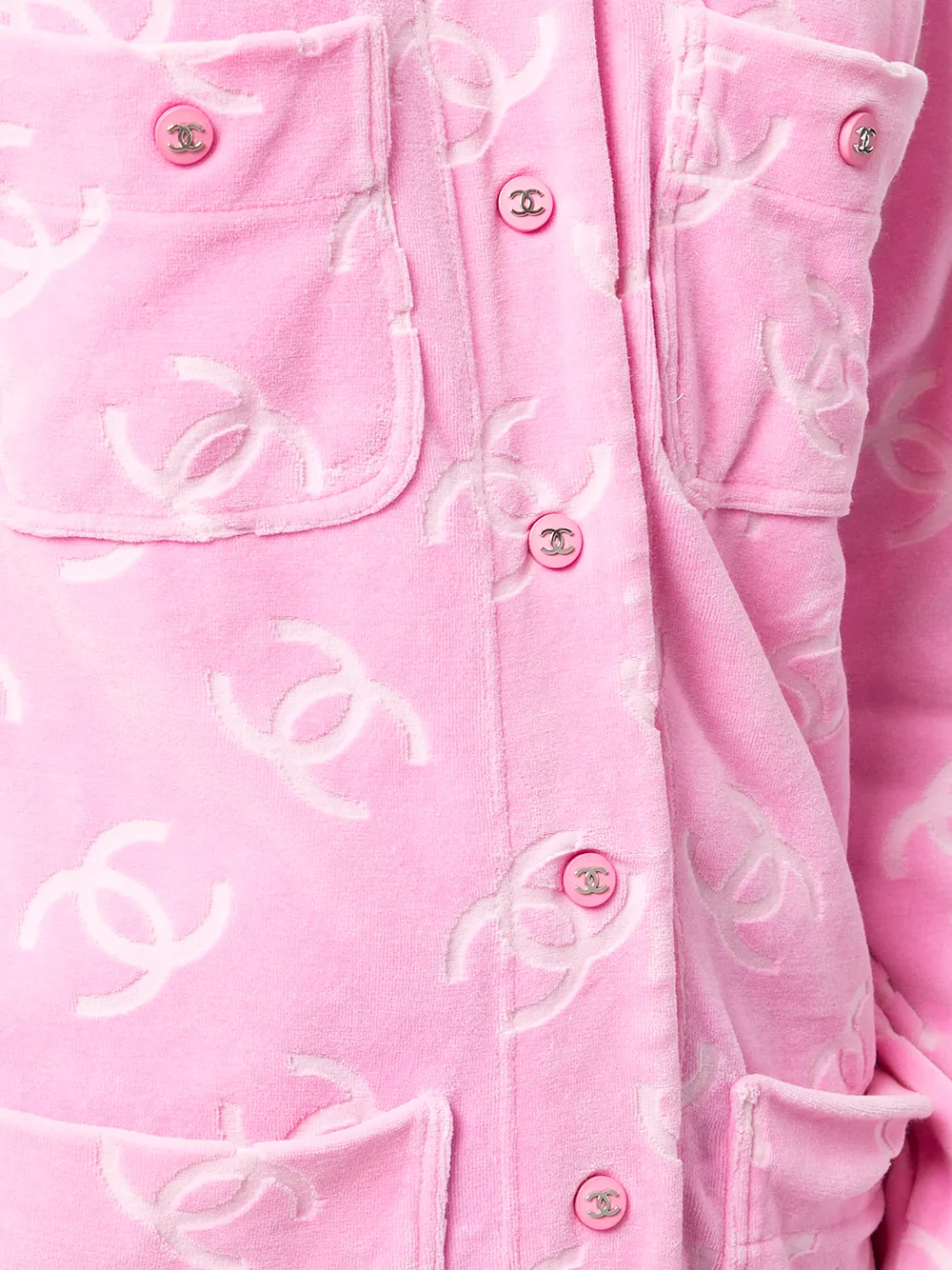 фото Chanel pre-owned рубашка 1990-х годов с логотипом