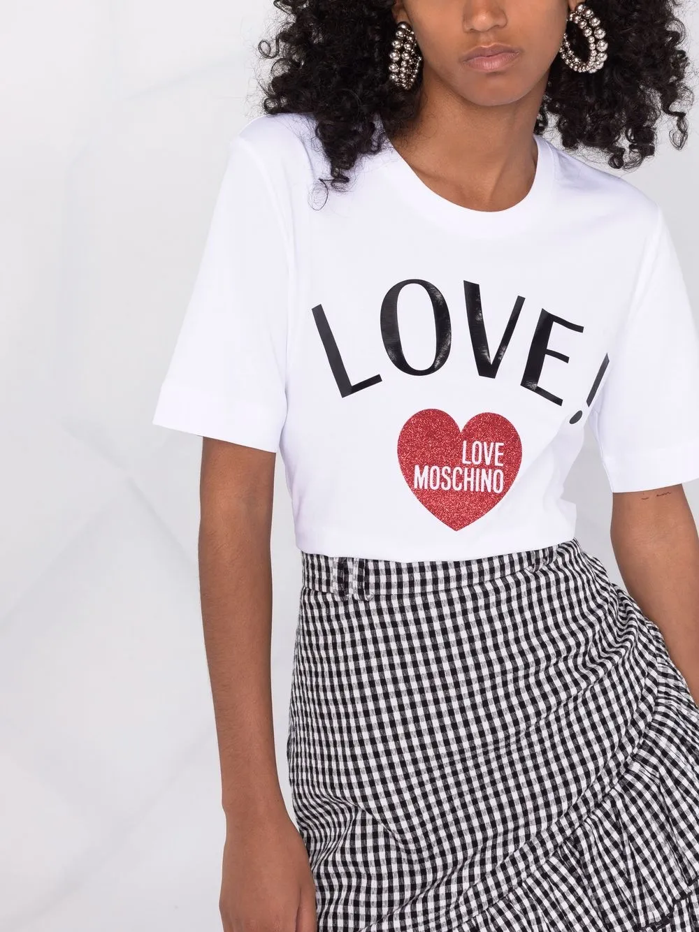 фото Love moschino футболка с логотипом