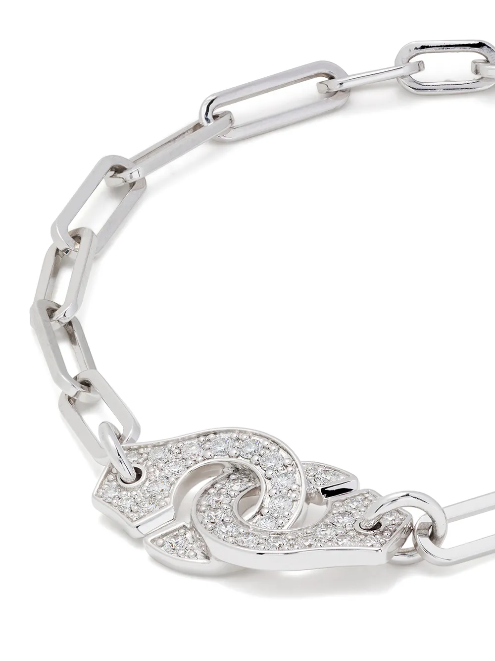 фото Dihn van браслет menottes r12 из белого золота с бриллиантами