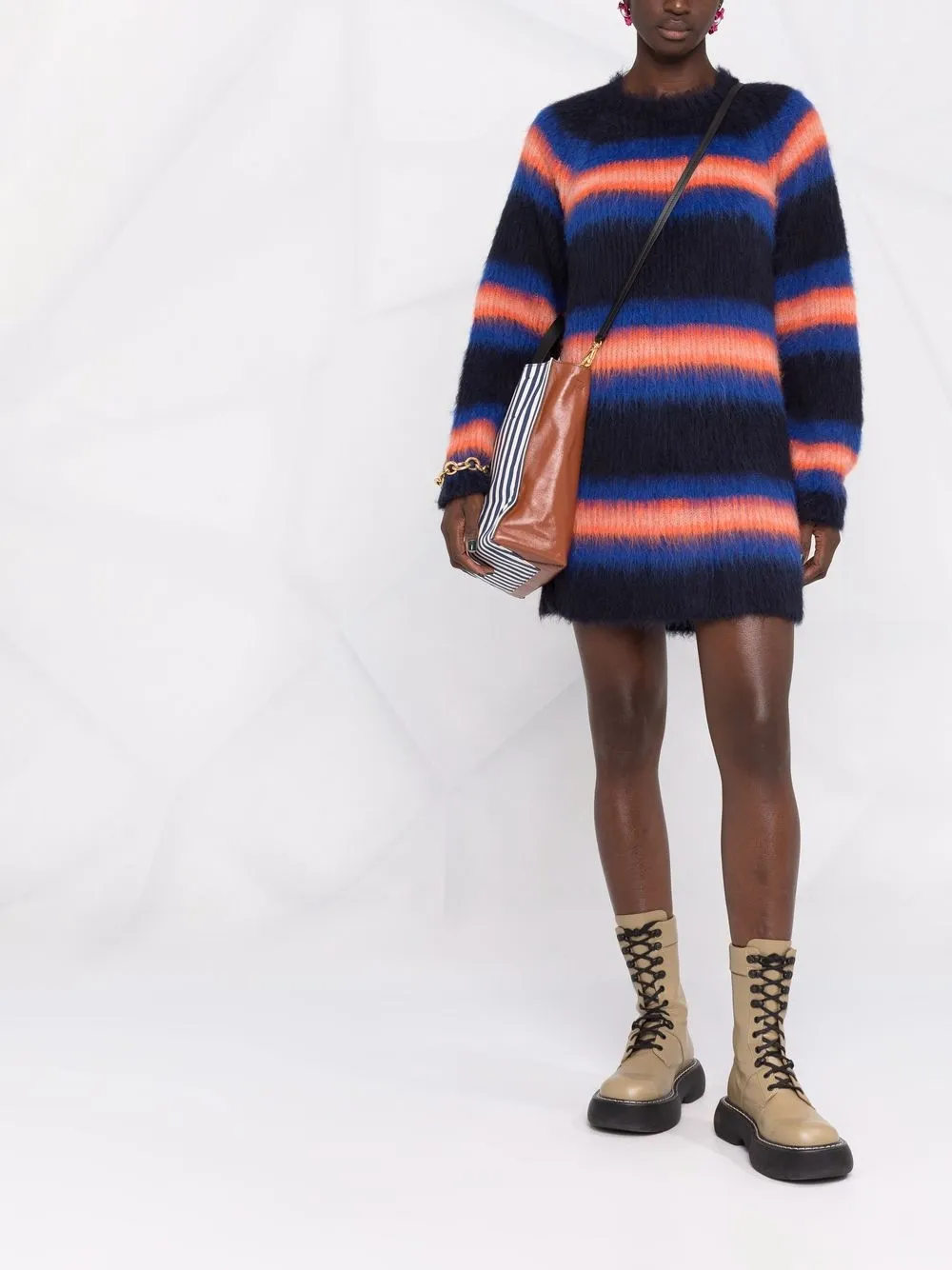 фото Kenzo платье-джемпер в полоску