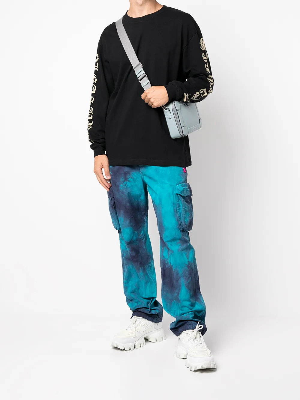 фото Pleasures футболка с длинными рукавами и логотипом