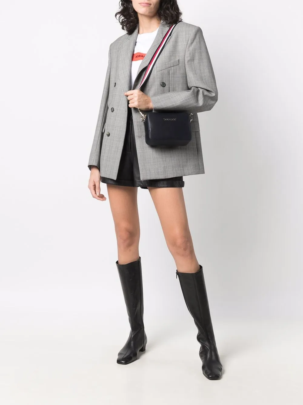 фото Tommy hilfiger каркасная сумка с логотипом