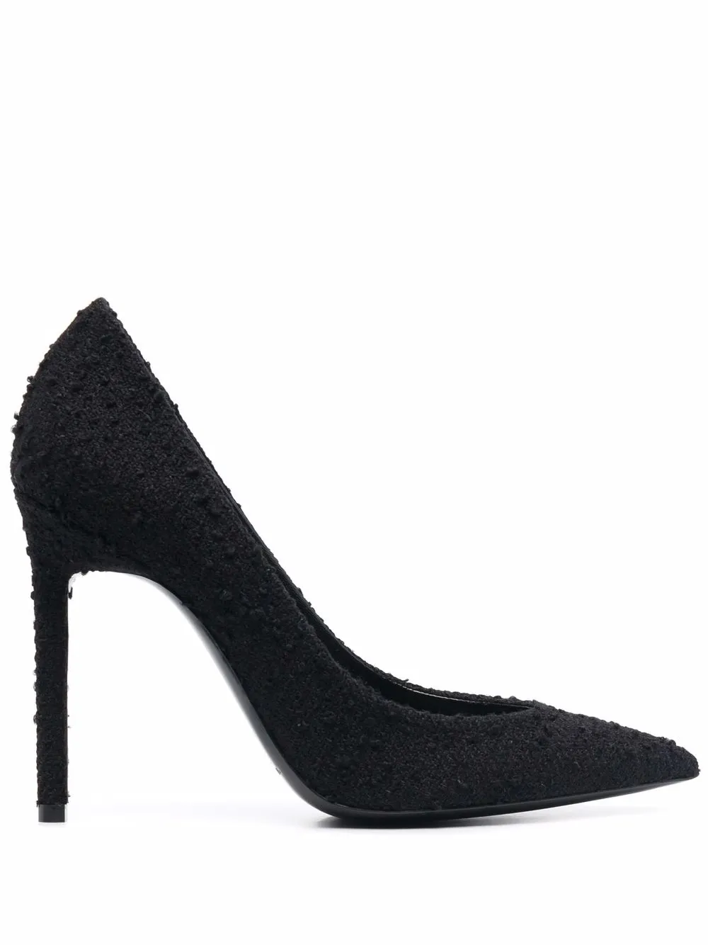 фото Saint laurent фактурные туфли с заостренным носком