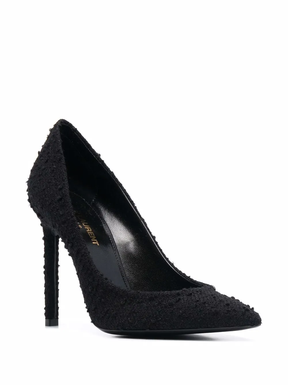 фото Saint laurent фактурные туфли с заостренным носком