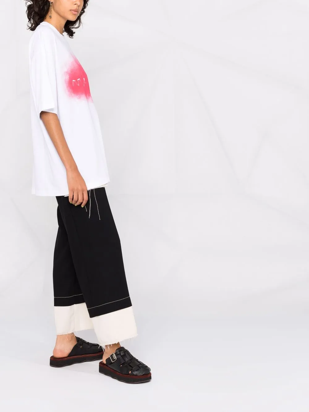 фото Marni футболка с логотипом