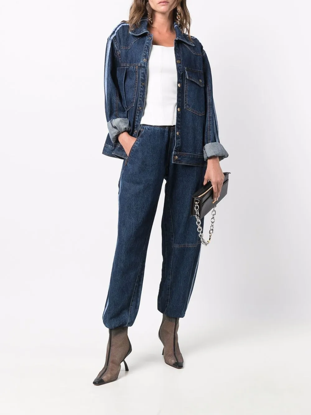 фото Adidas зауженные брюки из денима