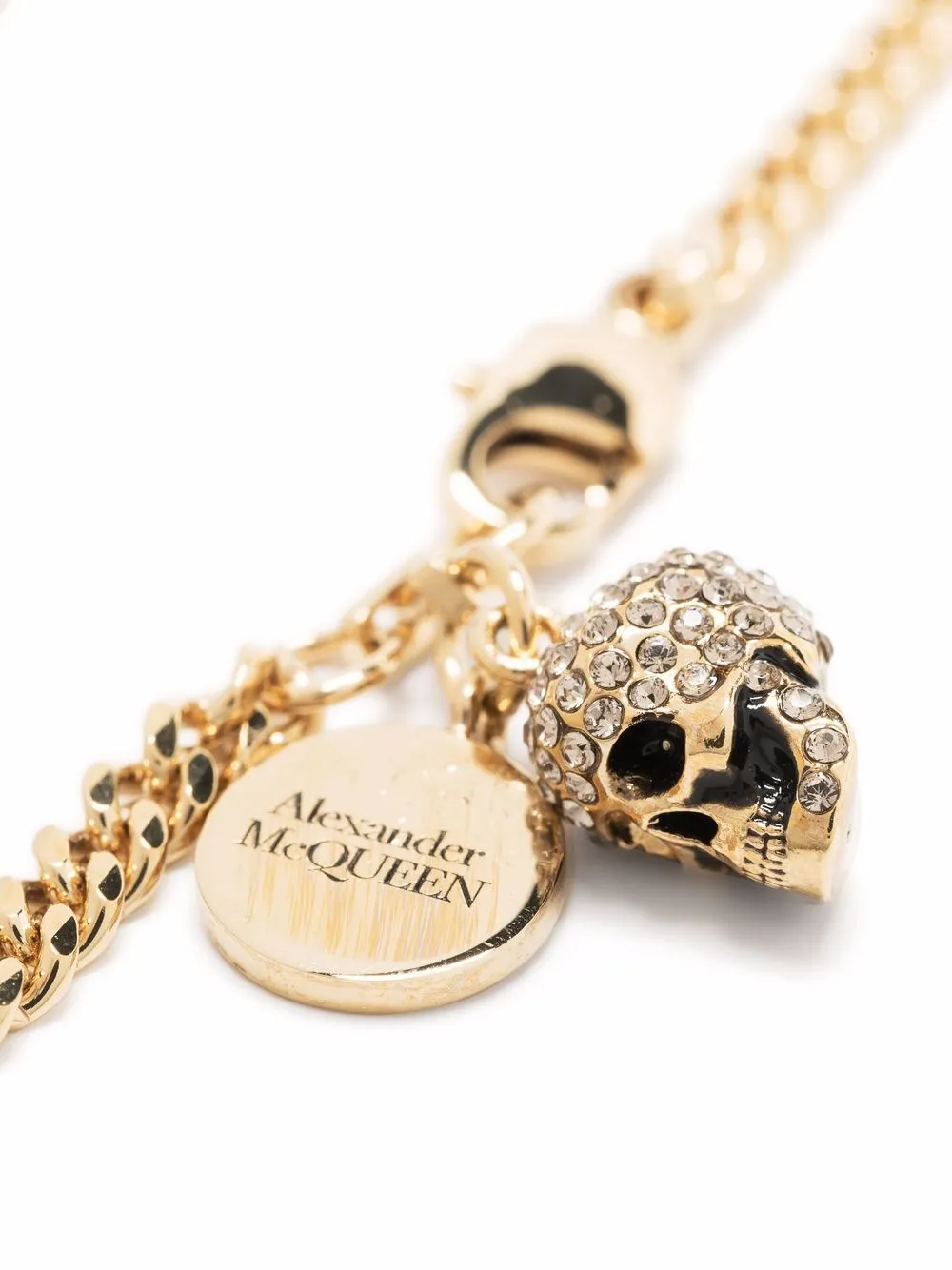 фото Alexander mcqueen браслет с подвеской skull